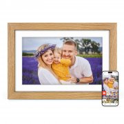 Frameo Holz Bilderrahmen (10.1 Zoll, WLAN) f&uuml;r 51,35&euro; (Warehouse Sehr Gut)