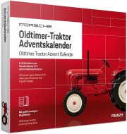 Franzis Porsche Oldtimer Traktor Adventskalender Bausatz mit Soundmodul und 52-seitigem Begleitbuch