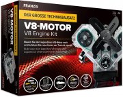 Franzis V8-Motor Motorbausatz mit original V8 Soundmodul und Begleitbuch