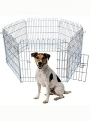 Freigehege Metall aus 6 Gittern