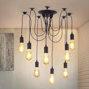 FRIXCHUR 8-flammige Pendelleuchte im Vintage-Stil f&uuml;r nur 17,49&euro;