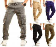 Fr&uuml;chtl Herren Cargohosen mit G&uuml;rtel