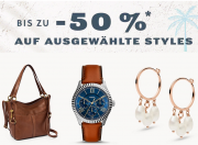Fr&uuml;hlings-Sale mit bis zu 50% Rabatt auf ausgew&auml;hlte Uhren, Accessoires und Schmuckst&uuml;cke bei Fossil