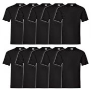 Fruit of the Loom 10er Pack T-Shirts (Schwarz, 3XL) f&uuml;r nur 18,68&euro;