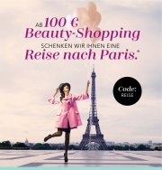 F&uuml;r 100&euro; einkaufen und Reise nach Paris f&uuml;r zwei Personen mit drei &Uuml;bernachtungen GRATIS bekommen