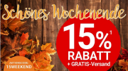 F&uuml;r 2 Tage 15% Rabatt auf fast alles + kostenloser Versand bei Weltbild