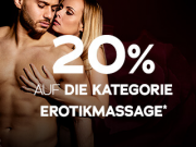 F&uuml;r 2 Tage 20% auf die Kategorie Erotikmassage im Orion Shop