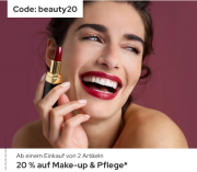 F&uuml;r 2 Tage 20% Rabatt auf Make-up und Pflege ab 2 Teile bei Galeria