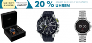 F&uuml;r 2 Tage 20% Rabatt auf nicht reduzierte Uhren im Karstadt Shop