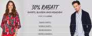 F&uuml;r 2 Tage 30% Rabatt auf Shirts, Blusen und Hemden im Adler Shop