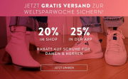 20% online oder 35% in der App auf alle Schuhe f&uuml;r Damen und Herren bei Mirapodo