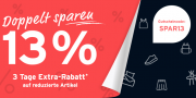 F&uuml;r 3 Tage 13% Extra-Rabatt auf bereits reduzierte Artikel im Tchibo Shop