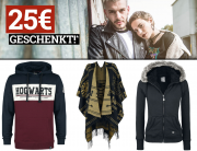 F&uuml;r 3 Tage 25 Euro Rabatt auf &uuml;ber 12.000 Bekleidungsartikel bei EMP