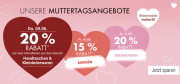 F&uuml;r 3 Tage bis zu 20% Rabatt in den Muttertagsangeboten im Galeria Kaufhof und Karstadt Shop