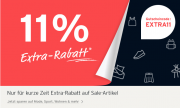 F&uuml;r nur 2 Tage 11% Extra-Rabatt auf bereits reduzierte Artikel im Tchibo Shop