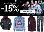 F&uuml;r nur 2 Tage 15% Rabatt ab 39,99 Euro Bestellwert und kostenloser Versand im EMP Shop