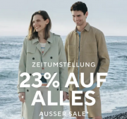 F&uuml;r nur 2 Tage 23% Rabatt auf alles au&szlig;er Sale bei Tom Tailor