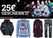 F&uuml;r nur 2 Tage 25 Euro Rabatt ab 100 Euro Bestellwert im EMP Shop