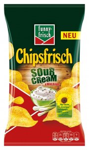 funny-frisch Chips Sour Cream und Wild Onion 175 g, 10er Pack (10 x 175 g) f&uuml;r 8,80&euro; statt 14,90&euro;