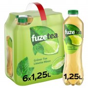 Fuze Tea Gr&uuml;ner Tee Limette Minze (6x1.25L) f&uuml;r 5,07&euro; bei Amazon