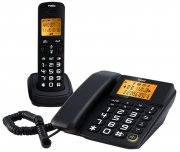 Fysic FX-5555 DECT Gro&szlig;tastentelefon mit schnurlosem Mobilteil