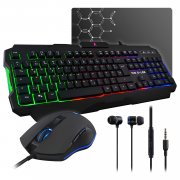G-LAB HELIUM Combo - 4-in-1-Gaming-Paket mit Tastatur, Maus, In-Ear-Kopfh&ouml;rer und Mausunterlage
