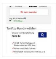 Galaxy S9 f&uuml;r 1&euro; incl. 10GB LTE O2 free M f&uuml;r 29,99&euro;