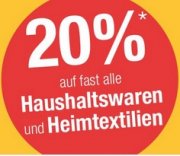 Galeria Kaufhof: 20% auf Haushalt & Heimtextilien