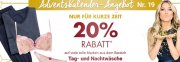 Galeria Kaufhof - 20% Rabatt auf Tag und Nachtw&auml;sche