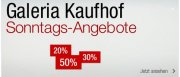 Galeria-Kaufhof: Sonntagsangebote &ndash; verschiedene Rabatte.