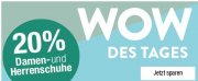 Galeria Kaufhof WOW: 20 % Rabatt auf Schuhe &ndash; nur heute!