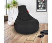 Gamewarez Alpha Black Hurricane Gaming Sitzsack, (H) x 67cm(B) x 80cm(T)