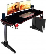 Gaming Tisch mit RGB LED Beleuchtung 57x140,5cm