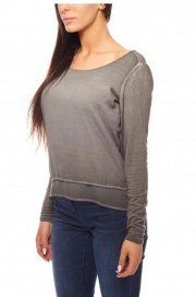 GARCIA JEANS Chiffonbluse Lagenlook Grau f&uuml;r 14.99 Euro