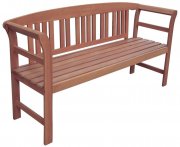 Garden Pleasure Harland 3-Sitzer Gartenbank aus hochwertigem Eukalyptus-Holz