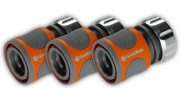 GARDENA 8166-20 Schlauchst&uuml;ck (3er-Set) f&uuml;r 12&euro; (statt 15&euro;)