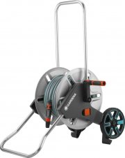 Gardena Metall Schlauchwagen AquaRoll M + 20m Schlauch + Zubeh&ouml;r