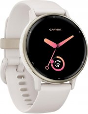 GARMIN VIVOACTIVE&reg; 5 MUSIC Smartwatch faserverst&auml;rktes Polymer Silikon, 20mm, Elfenbein/Cremegold