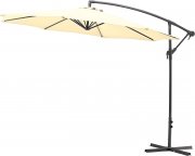 Gartenfreude Ampelschirm mit Kurbelbedienung 300 cm Creme
