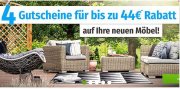 GartenXXL: Bis zu 44&euro; Rabatt auf neue Gartenm&ouml;bel
