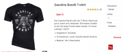 Gasoline Bandit T-shirt nur noch in L bei louis in schwarz