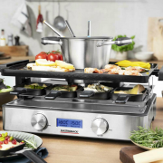 Gastroback 42562 Design 2-in-1 Raclette Fondue Advanced Plus