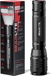 GEARLITE G3000 Taktische 5000 Lumen LED Taschenlampe mit 3 Modi