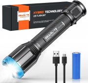 GEARLITE &lrm;HD-3A18 aufladbare 10000 Lumen Hybride LED Taschenlampe