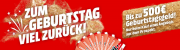 Geburtstagsgeld beim Mediamarkt.de zur&uuml;ck beim Kauf eines Angebotes!