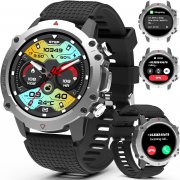 GedFong Smartwatch und Fitness Tracker mit 100+ Sportmodi und Telefonfunktion Android und iOS