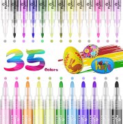 GEEDIAR 35 Farben Wasserfeste Acrylstifte
