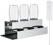 GEEDIAR Flaschenhalter f&uuml;r Sodastream aus Edelstahl inkl. Flaschenb&uuml;rste
