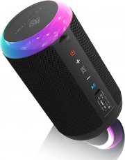 GEEKTOP Bluetooth Lautsprecher IPX7 Wasserdicht mit RGB LED Licht