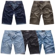 Gelverie Herren Bermuda Jeans Shorts